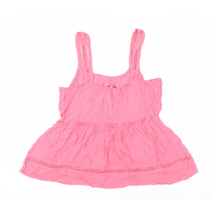 Womens UK Size 16 NEXT Pink Basic Tank