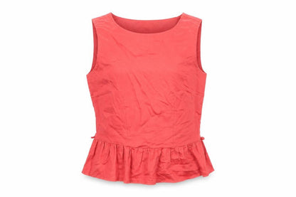 Womens UK Size 8 Therapy Red Basic Tank