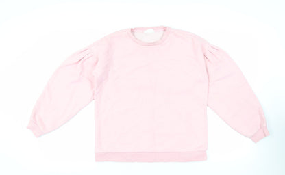 Chelsea Peers Womens Pink Cotton Pullover Sweatshirt Size S Pullover