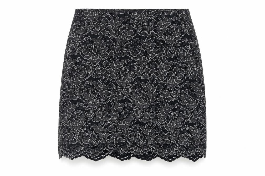 Womens UK Size 14 Dorothy Perkins A-Line Lace Skirt
