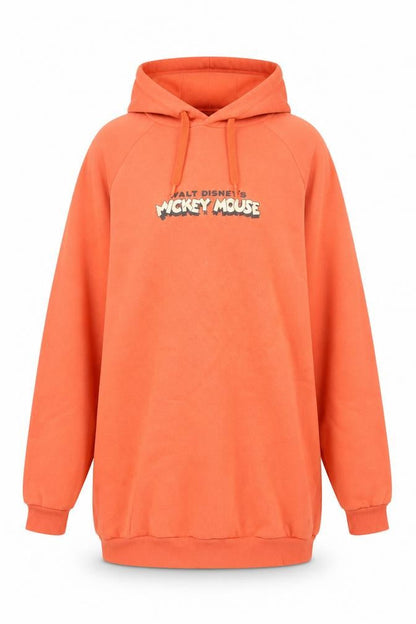 Womens UK Size S Disney Orange Pullover Hoodie