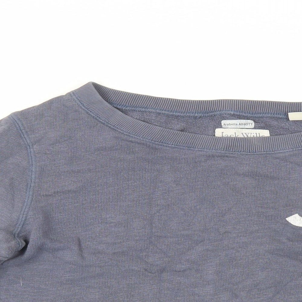 Womens UK Size 8 Jack Wills Blue Pullover Sweatshirt
