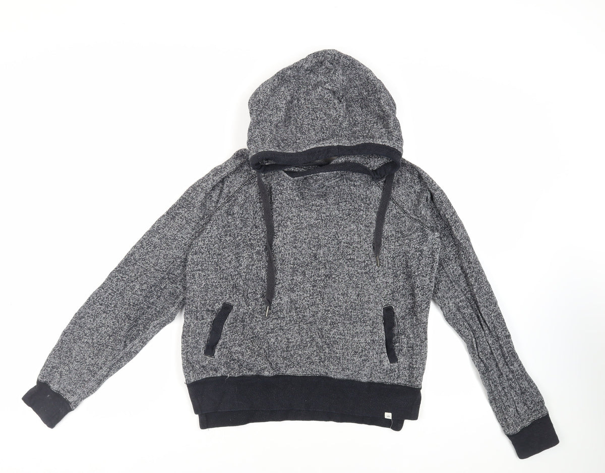 RIP CURL Womens Grey Cotton Pullover Hoodie Size S Pullover