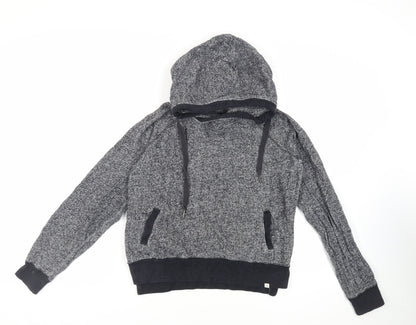 RIP CURL Womens Grey Cotton Pullover Hoodie Size S Pullover