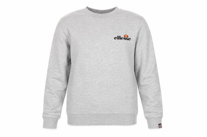 Front view of Ellesse girls’ grey cotton pullover sweatshirt, size M, pullover