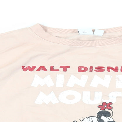Womens UK Size M Disney Pink Pullover Sweatshirt