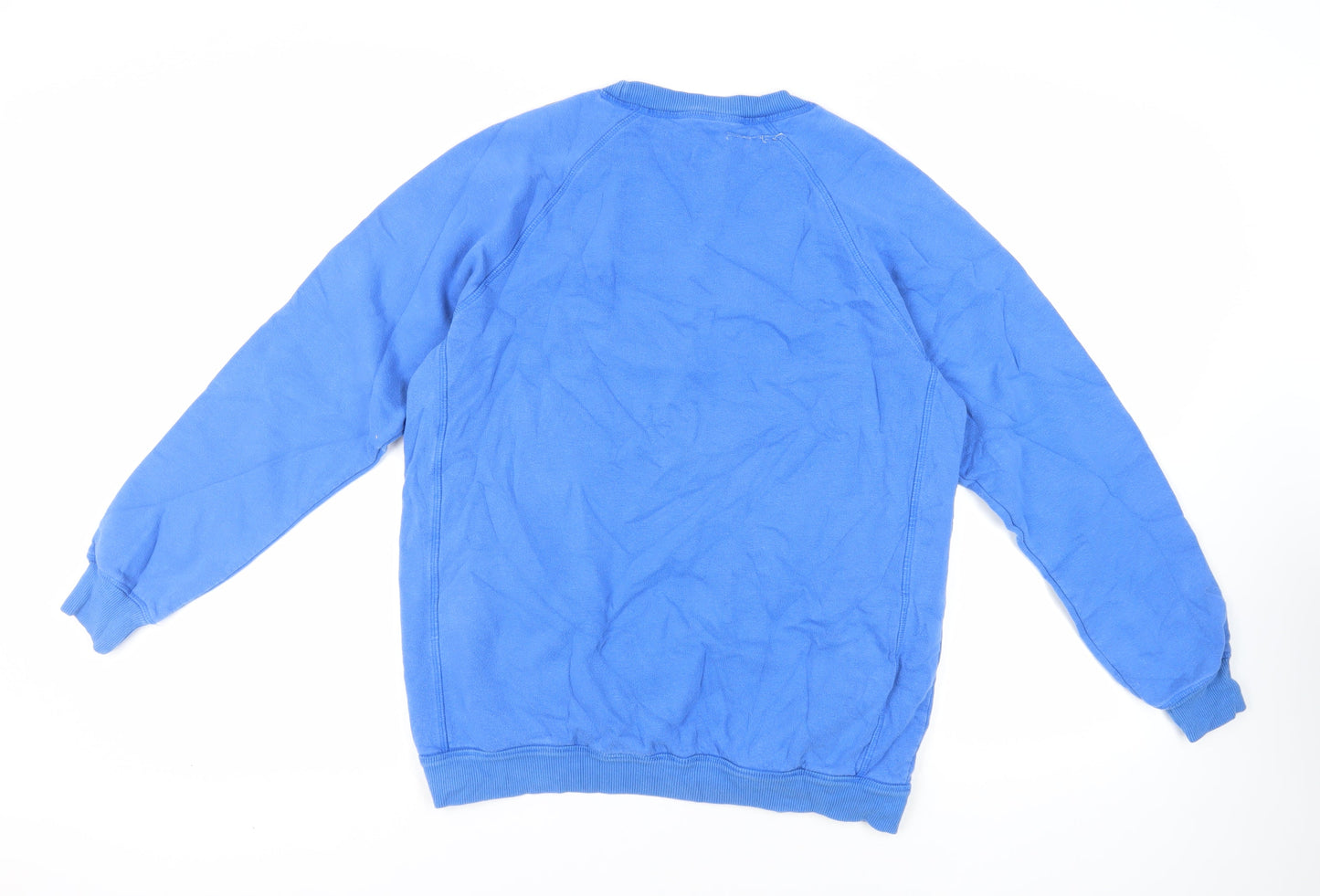Mens UK Size L Cotton Traders Blue Pullover Sweatshirt