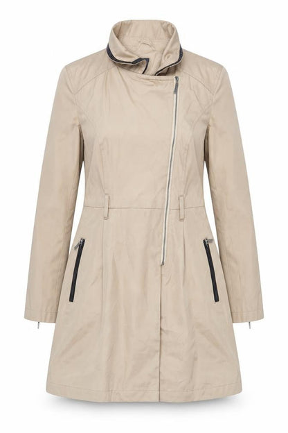 Womens UK Size S Oasis Beige Overcoat