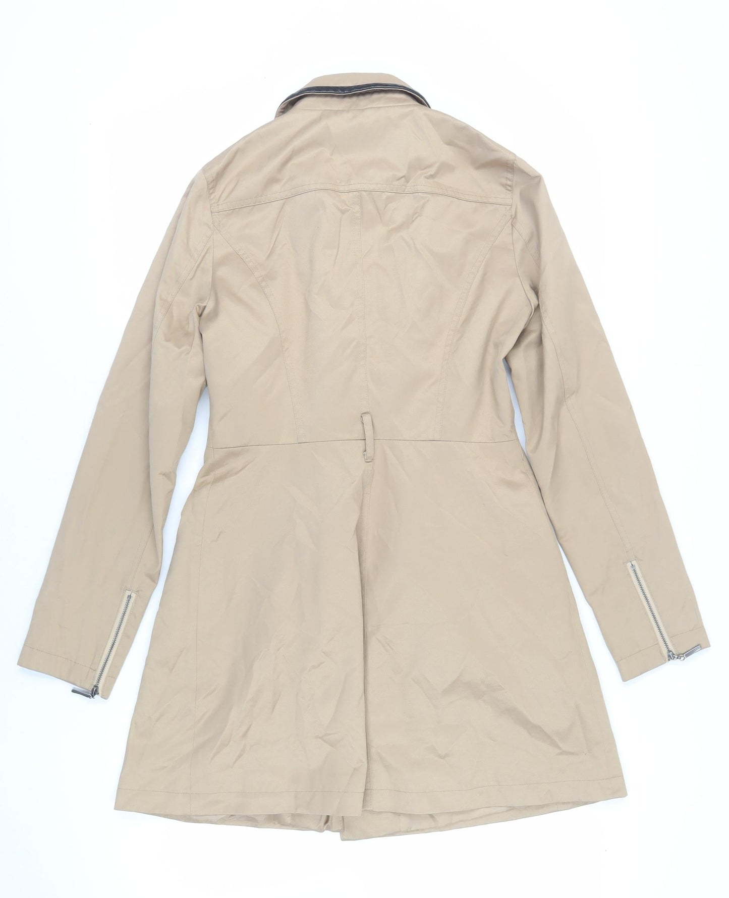 Womens UK Size S Oasis Beige Overcoat