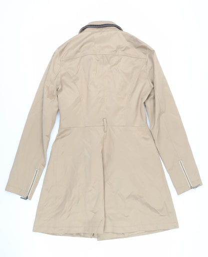 Womens UK Size S Oasis Beige Overcoat