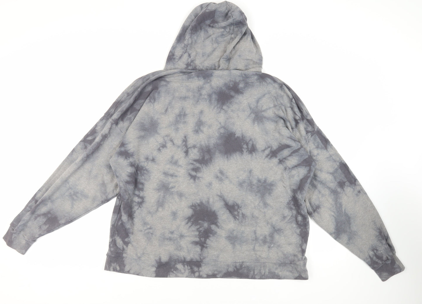 Victoria's Secret Pink Womens Grey Cotton Pullover Hoodie Size L Pullover - Tie Dye