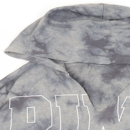 Victoria's Secret Pink Womens Grey Cotton Pullover Hoodie Size L Pullover - Tie Dye