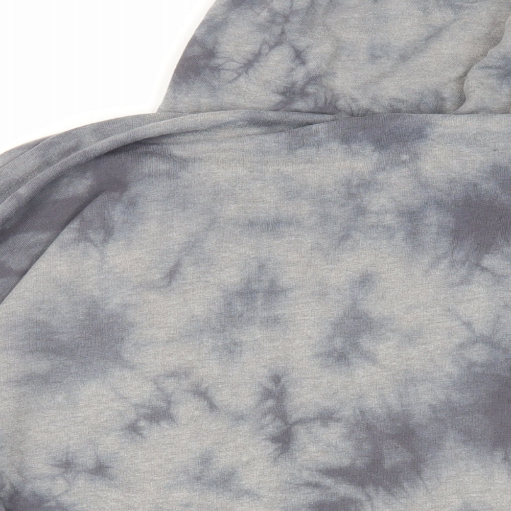 Victoria's Secret Pink Womens Grey Cotton Pullover Hoodie Size L Pullover - Tie Dye