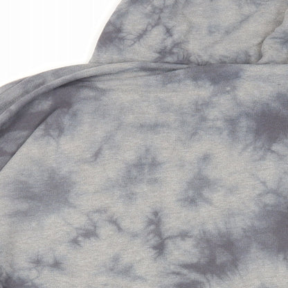 Victoria's Secret Pink Womens Grey Cotton Pullover Hoodie Size L Pullover - Tie Dye