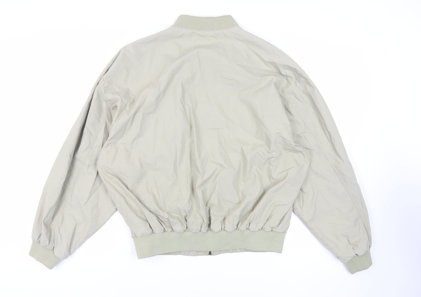 Mens UK Size L St Michael Green Bomber Jacket