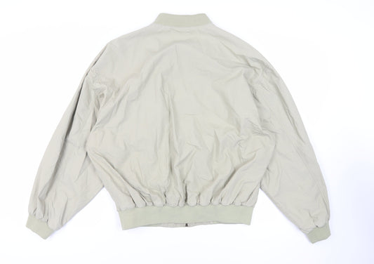Mens UK Size L St Michael Green Bomber Jacket