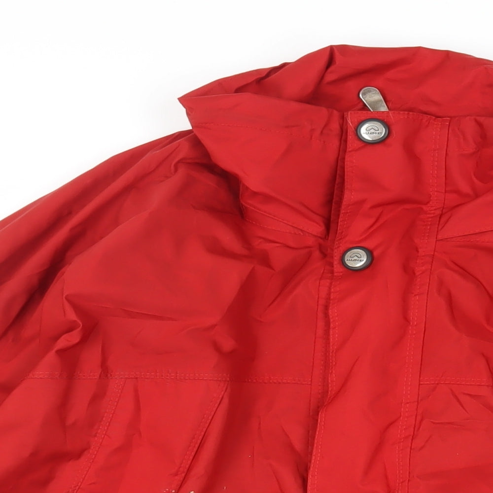 Allsport Active Mens Red Windbreaker Jacket Size XL Zip - Technical Outdoors