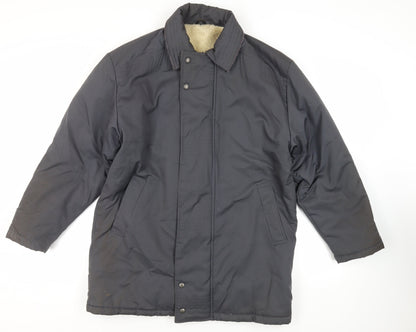 Mens UK Size M St Michael Blue Pea Coat