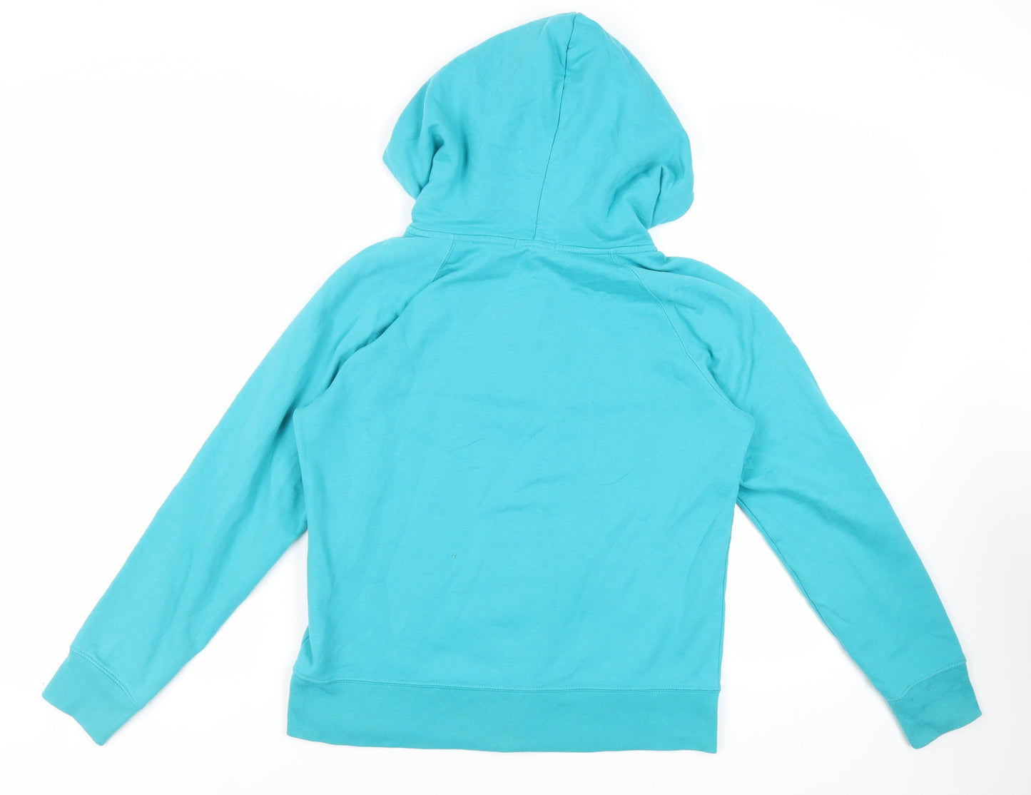 Gap Womens Green Cotton Full Zip Hoodie Size L Zip - Logo