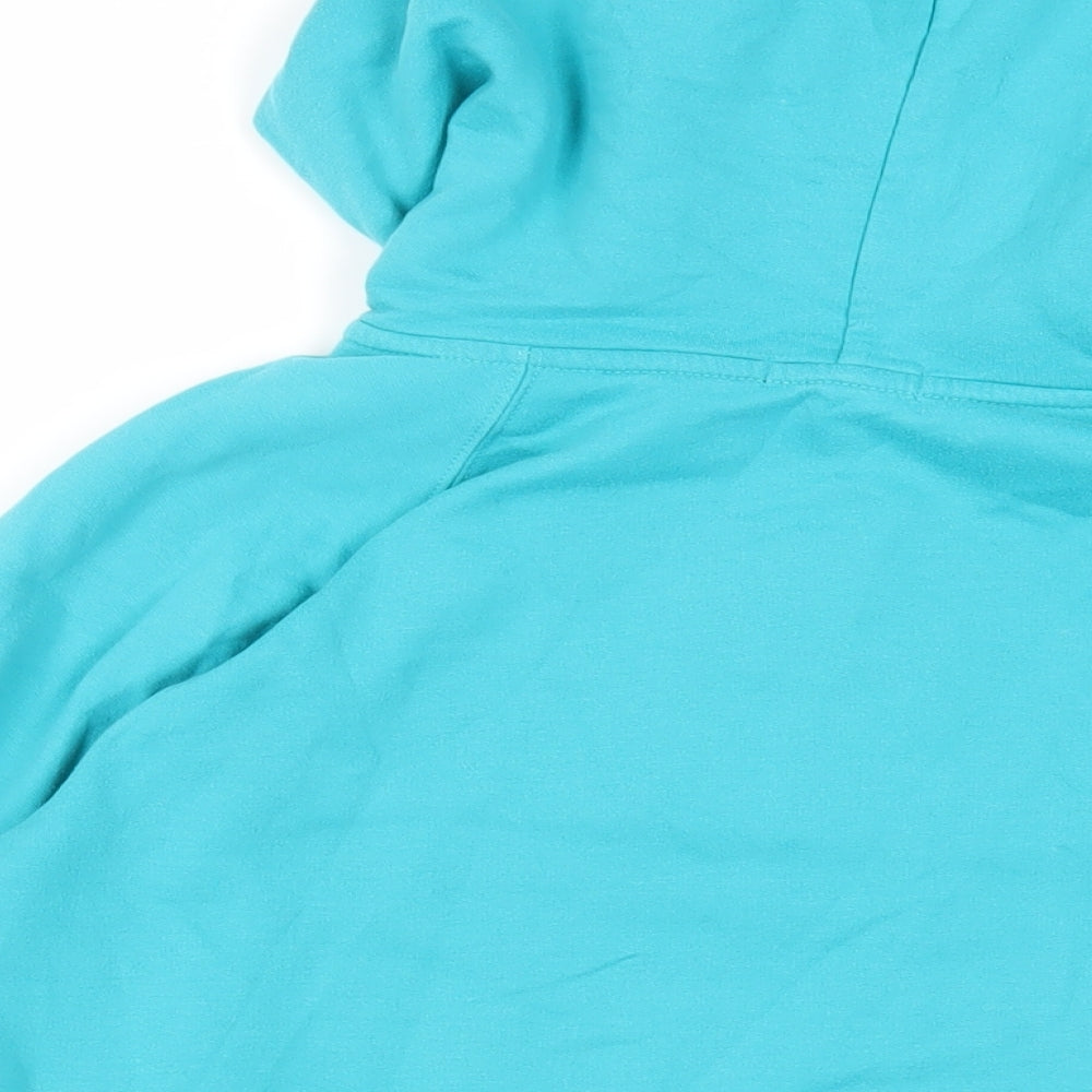 Gap Womens Green Cotton Full Zip Hoodie Size L Zip - Logo