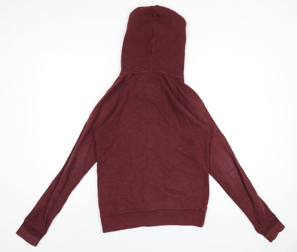 Womens UK Size 8 Jack Wills Red Full Zip Hoodie