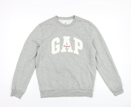 Gap Womens Grey Cotton Pullover Sweatshirt Size S Pullover