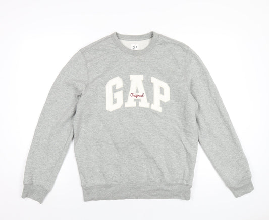 Gap Womens Grey Cotton Pullover Sweatshirt Size S Pullover