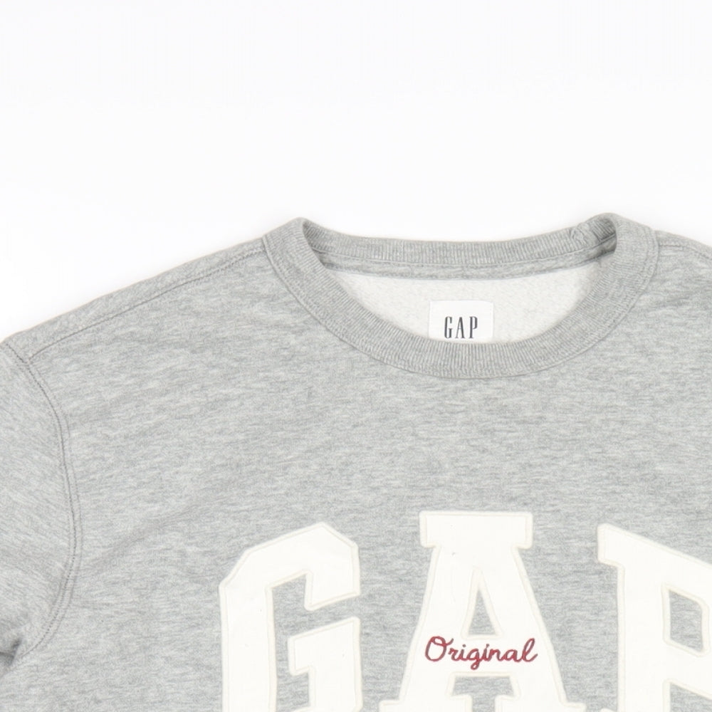 Gap Womens Grey Cotton Pullover Sweatshirt Size S Pullover
