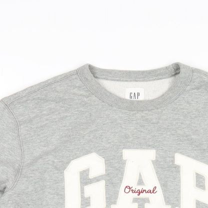 Gap Womens Grey Cotton Pullover Sweatshirt Size S Pullover
