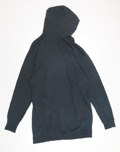 Collusion Womens Blue Cotton Pullover Hoodie Size 6 Pullover