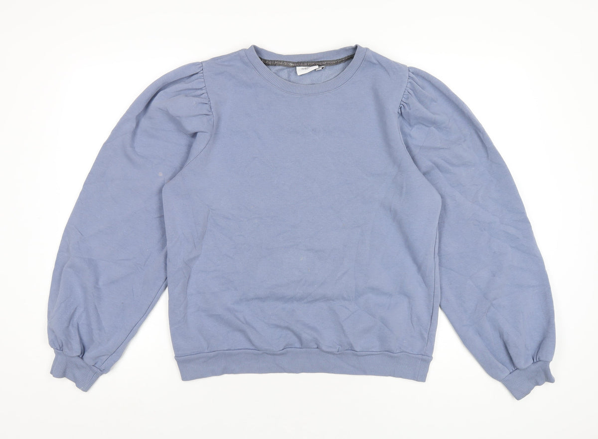 Saint Tropez Clothing Womens Blue Cotton Pullover Sweatshirt Size M Pullover