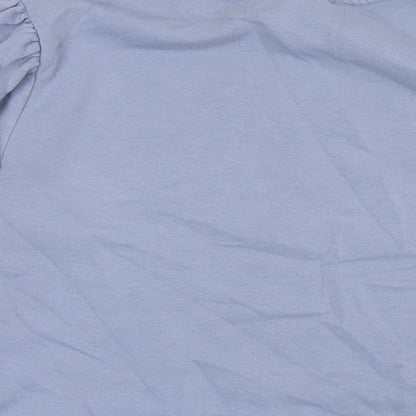 Saint Tropez Clothing Womens Blue Cotton Pullover Sweatshirt Size M Pullover