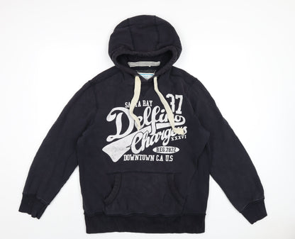 Mens UK Size M NEXT Blue Pullover Hoodie