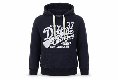 Next Mens Blue Cotton Pullover Hoodie Size M