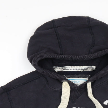 Mens UK Size M NEXT Blue Pullover Hoodie