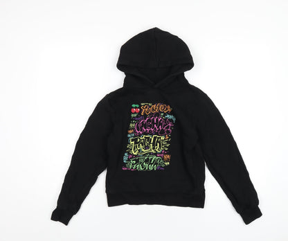 Pacha Boys Black Cotton Pullover Hoodie Size 10 Years Pullover