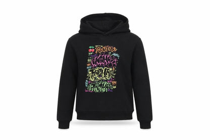 Pacha Boys Black Cotton Pullover Hoodie Size 10 Years Pullover