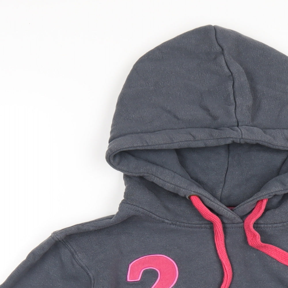 Lansdown Womens Grey Cotton Pullover Hoodie Size 10 Pullover