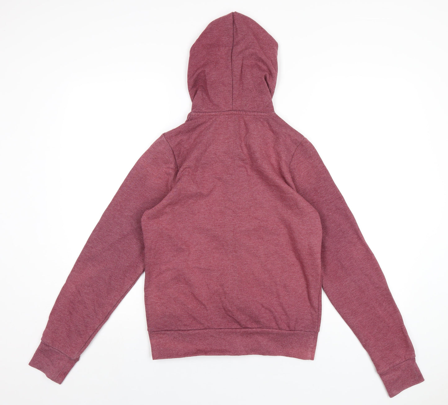 Blonde + Blonde Womens Red Polyester Full Zip Hoodie Size 12 Zip