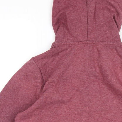 Blonde + Blonde Womens Red Polyester Full Zip Hoodie Size 12 Zip