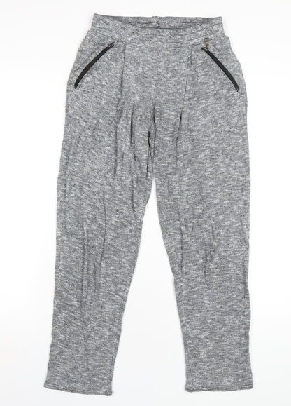 Quinze Heures Pars Trente Womens Grey Polyester Jogger Trousers Size 28 in L28 in Regular