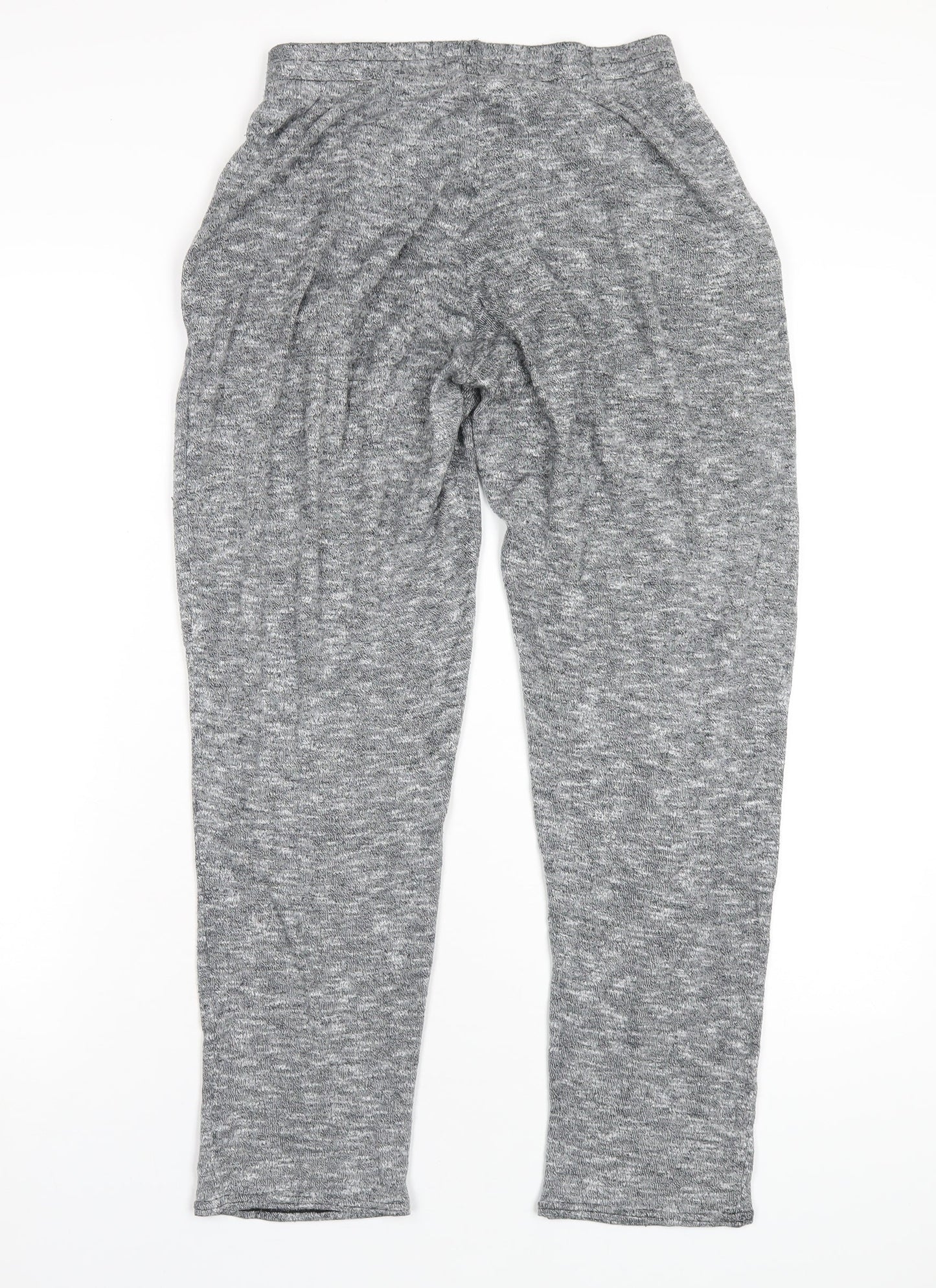 Quinze Heures Pars Trente Womens Grey Polyester Jogger Trousers Size 28 in L28 in Regular