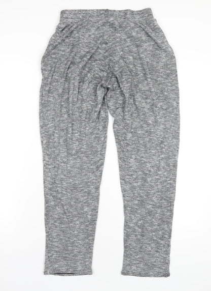Quinze Heures Pars Trente Womens Grey Polyester Jogger Trousers Size 28 in L28 in Regular