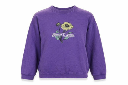 Heartbreak Womens Purple Cotton Pullover Sweatshirt Size 8 Pullover