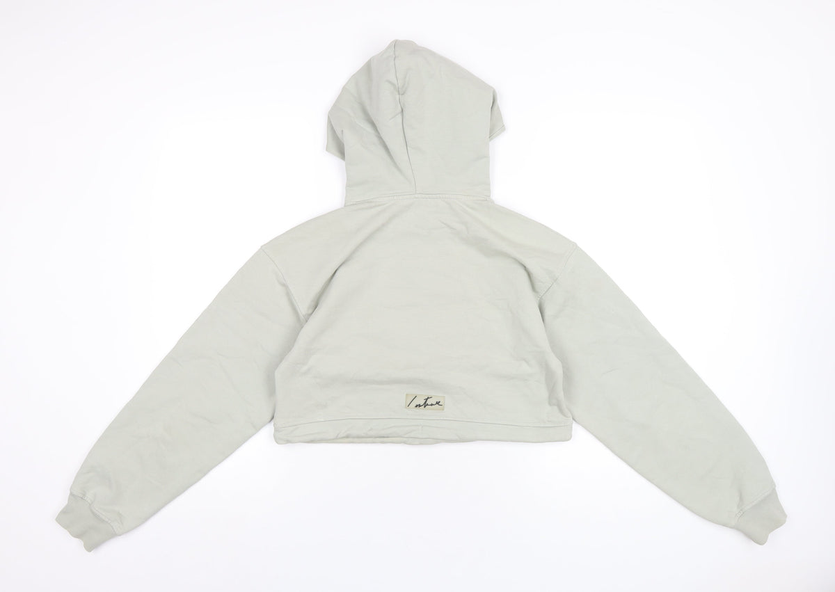 Couture Womens Green Cotton Pullover Hoodie Size M Pullover