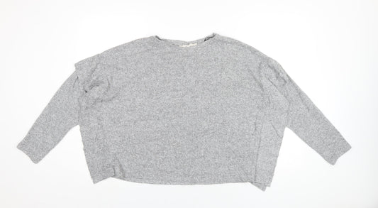 Womens UK Size S H&M Grey Basic T-Shirt