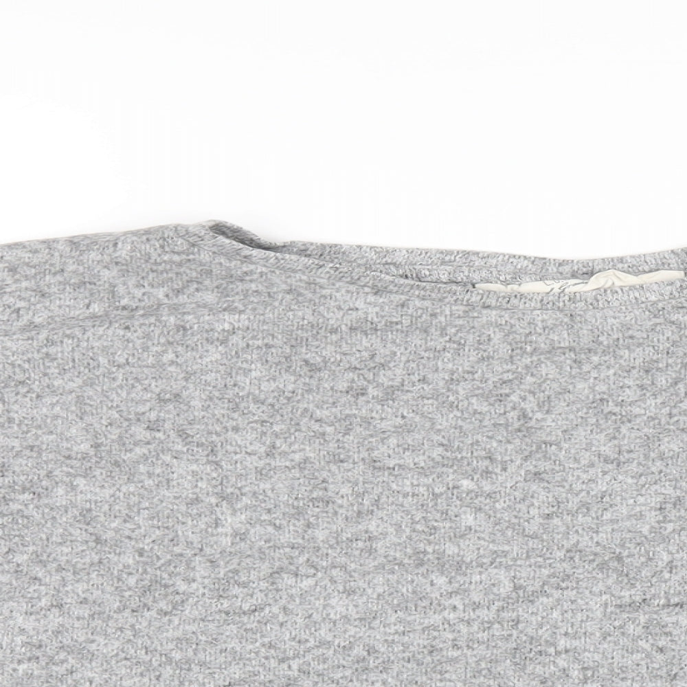 Womens UK Size S H&M Grey Basic T-Shirt