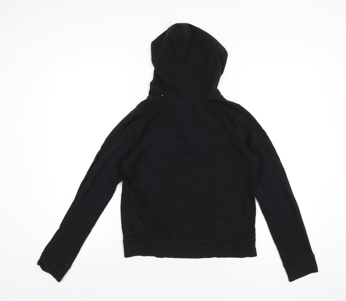 Hollister Womens Black Cotton Pullover Hoodie Size XS Pullover