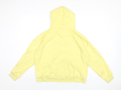 Womens UK Size 12 Disney Yellow Pullover Hoodie