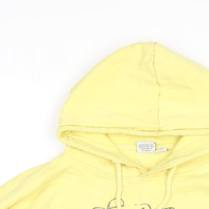 Womens UK Size 12 Disney Yellow Pullover Hoodie